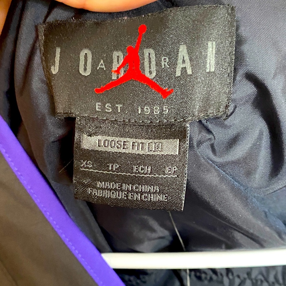 Jordan Black Jacket with Purple Accents - loose fitting &A bunch of free 🎁 gifts